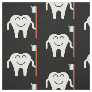 Cute Teeth tandborste Mönster Tyg
