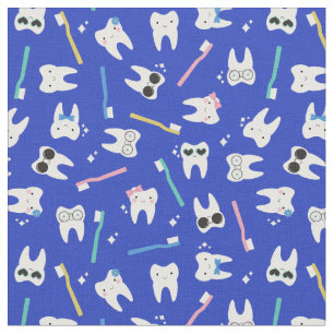 Cute Teeth tandborste Pediatriskt Tandvård Blue Tyg
