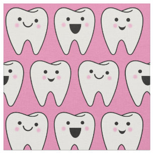 Cute Teeth Tooth Fairy Dentist Dental Rosa Tyg