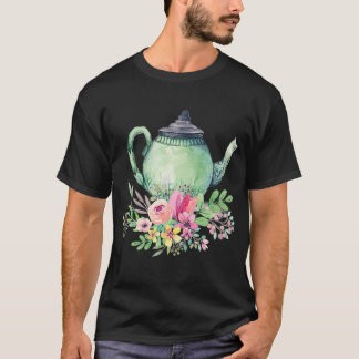 Cute tekanna t vackra blommor t blommigt t t shirt