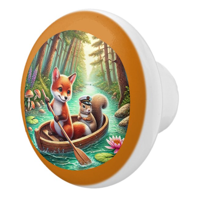 Cute tekopp djur älskare knopp (Höger)