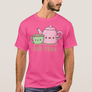 Cute Tekopp och Tekanna Bes Teas Besties 1 T Shirt