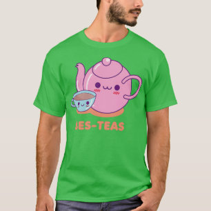 Cute Tekopp och Tekanna Bes Teas Besties T Shirt
