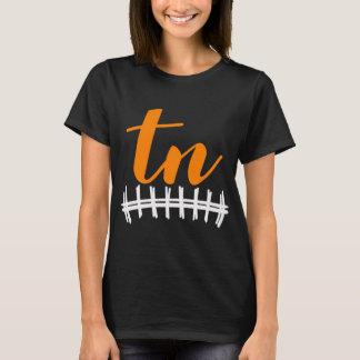 Cute Tennessee State Initialer TN Gift Cheer Fläkt T Shirt