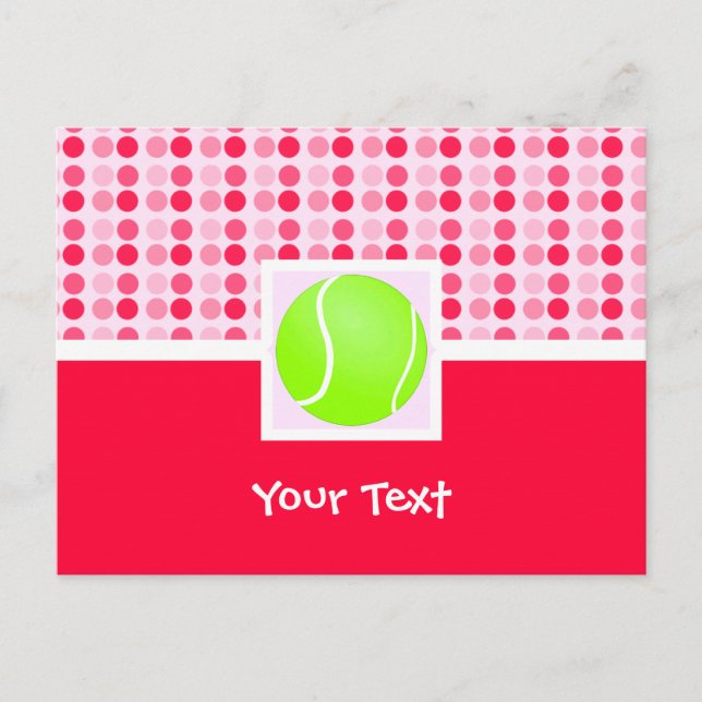 Cute Tennis Boll Vykort (Framsida)
