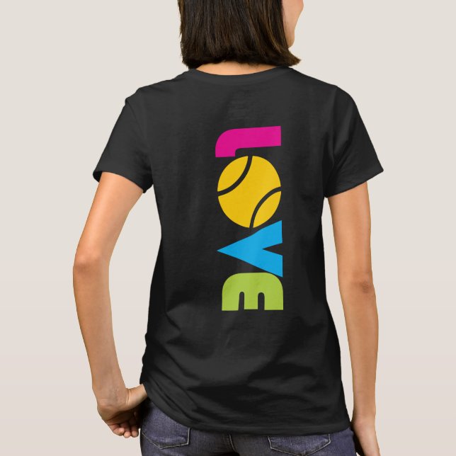 Cute Tennis KÄRLEK - T-Shirt (Baksida)