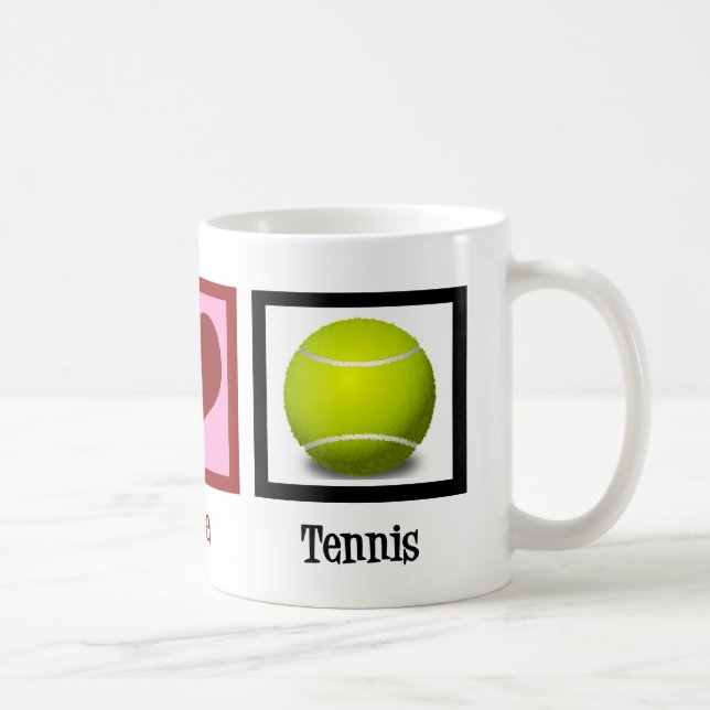 Cute Tennis Player Kaffemugg (Höger)