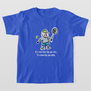 Cute tennis-tecknad t-shirt för sportbarn