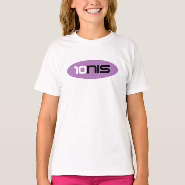 Cute tennis top t shirt for sporty Girl 10NIS (Framsida)