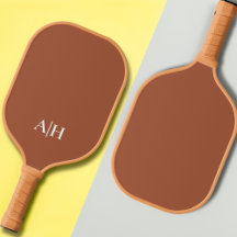 Cute Terracotta och White, Modern Monogram