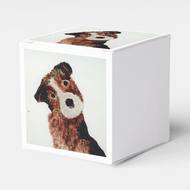 Cute Terrier Hund Presentaskar (Framsidan Sidan)