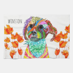 Cute Terrier Mixed Kitchen Towel Kökshandduk