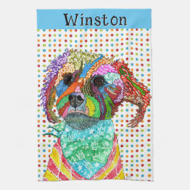 Cute Terrier Mixed Kitchen Towel Kökshandduk