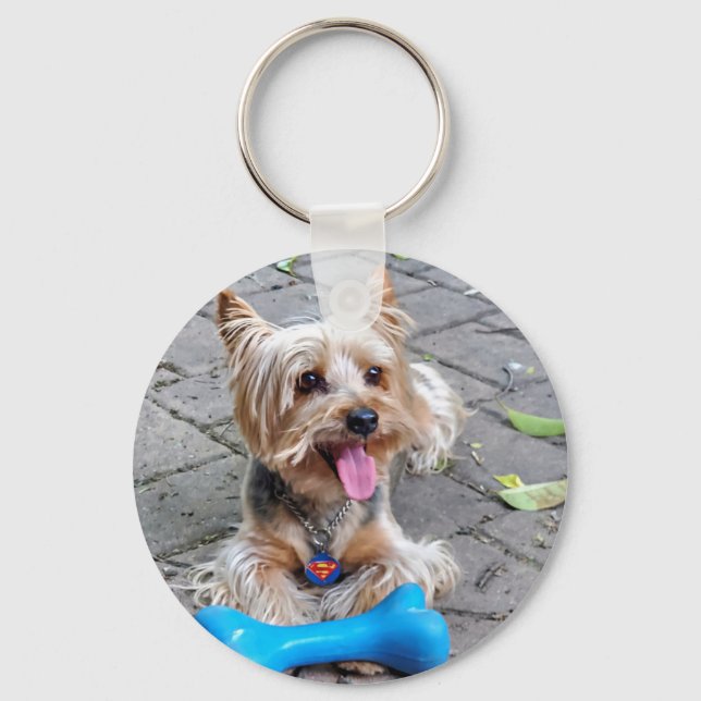 Cute Terrier-nyckelkedja Nyckelring (Framsida)