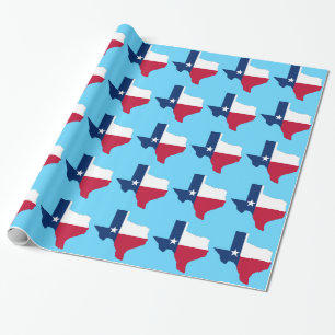 Cute Texas State Rött vitt blått Presentpapper