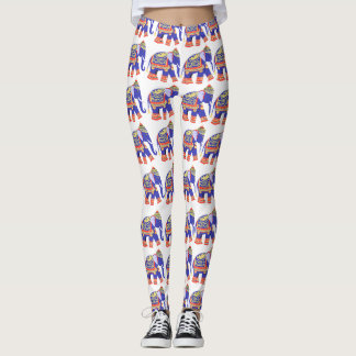 Cute Thai Elephant Mönster Leggings