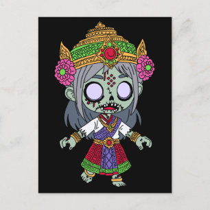 Cute Thai Zombie Vykort