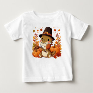 Cute Thanksgiving Dinosaur T Shirt