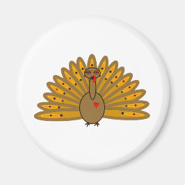 Cute Thanksgiving Friendsgiving Turkiet Magnet