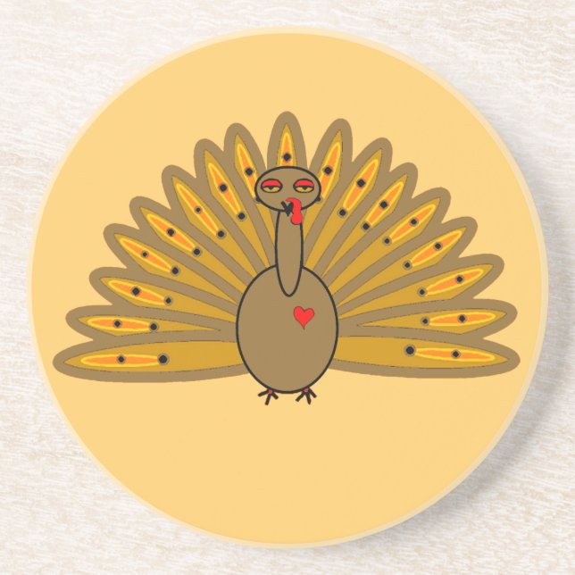 Cute Thanksgiving Friendsgiving Turkiet Underlägg (Framsidan)