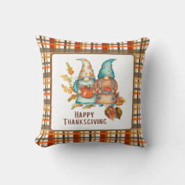 Cute Thanksgiving Gnomes Dekorativ kudde