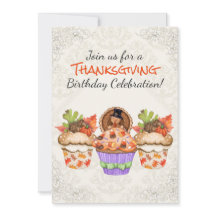 Cute Thanksgiving-Muffinsar födelsedag