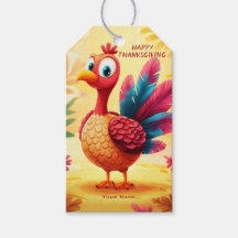 Cute Thanksgiving Turkey Gift Märkre