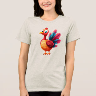 Cute Thanksgiving Turkey Women's T-Shirt