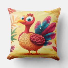Cute Thanksgiving Turkiet Dekorativ kudde