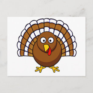 Cute Thanksgiving Turkiet Helg Vykort