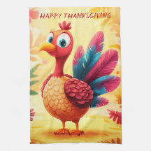 Cute Thanksgiving Turkiet Kitchen Towel