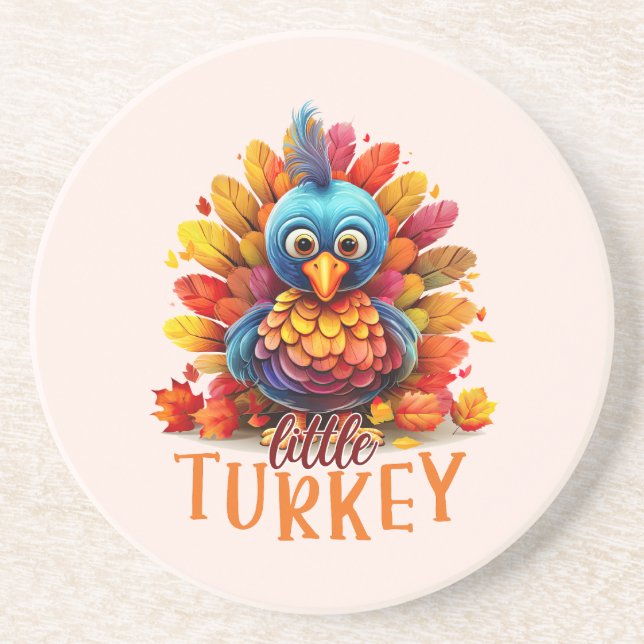 Cute Thanksgiving Turkiet Underlägg (Framsidan)