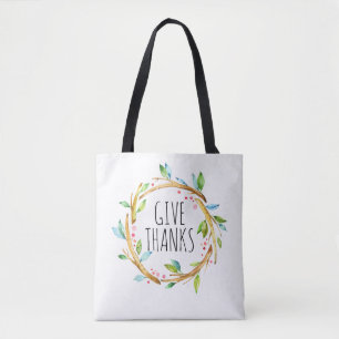Cute Thanksgiving WAN-Ge tacktext Tygkasse