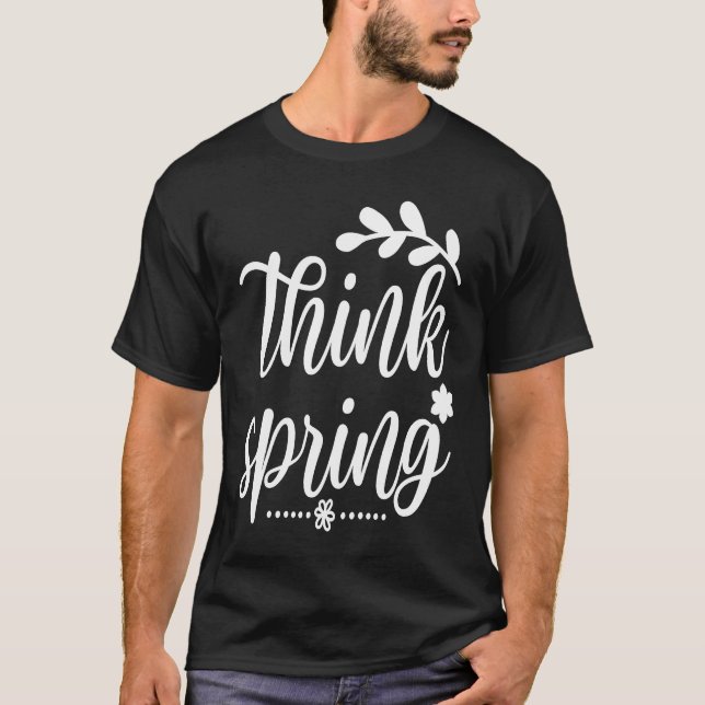 Cute Think Spring Blooming Blissful Lively Nature  T Shirt (Framsida)