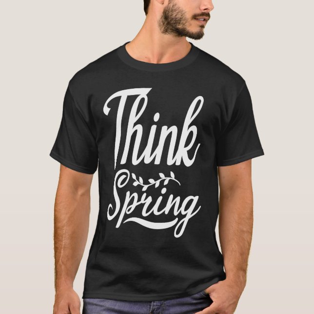 Cute Think Spring Blooming Blissful Lively Nature  T Shirt (Framsida)