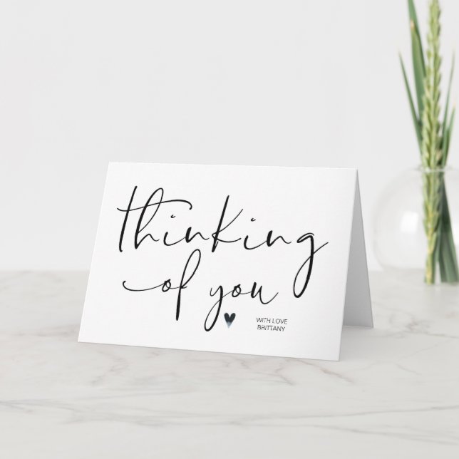 Cute Thinking You Encouragement Kort (Framsida)