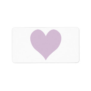 Cute Thistle Heart Adressetikett
