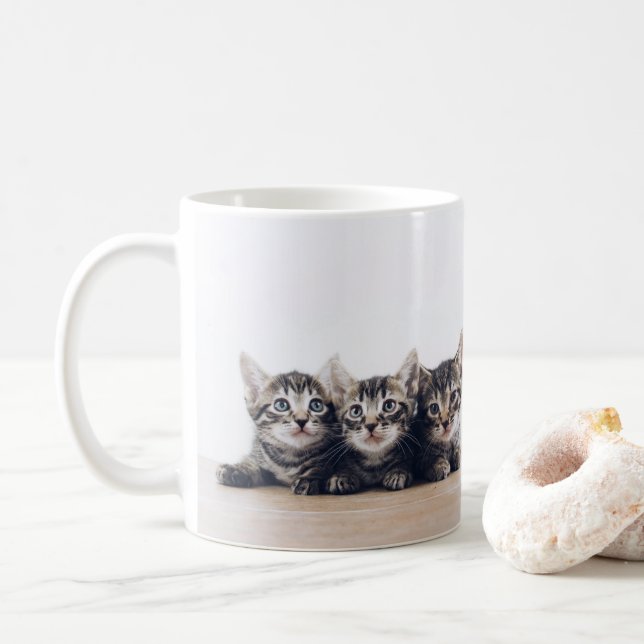 Cute Three Kittens Kaffemugg (Med munk)