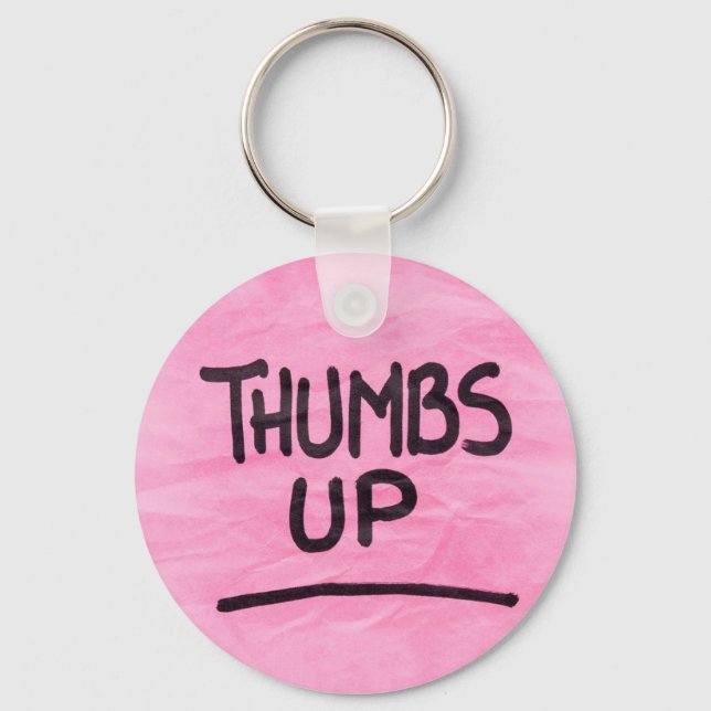 Cute Thumbs Up Graphics Coola Thumbs Up Image än Nyckelring (Framsida)