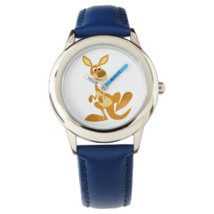 Cute Thumping Tecknad Kangaroo Watch Armbandsur