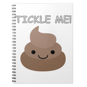 Cute Tickle Me Poop Emoji Anteckningsbok Med Spiral