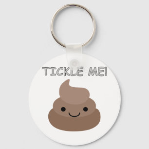 Cute Tickle Me Poop Emoji Nyckelring