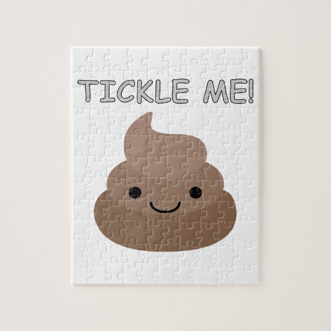 Cute Tickle Me Poop Emoji Pussel (Vertikal)