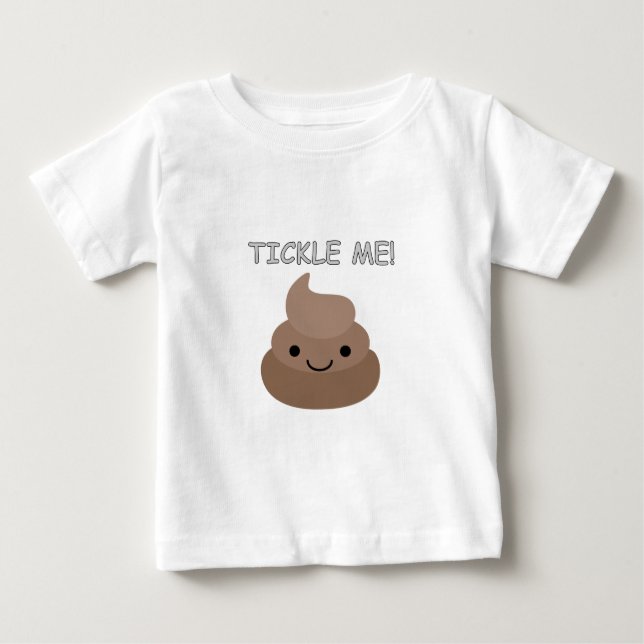 Cute Tickle Me Poop Emoji Tröja (Framsida)