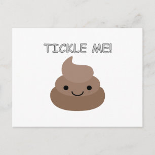 Cute Tickle Me Poop Emoji Vykort