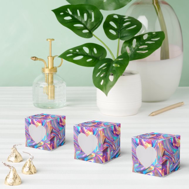 Cute tide faux foil mönster party presentaskar (Multipel)