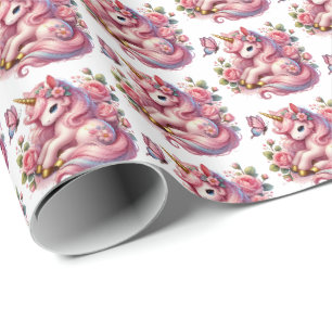 Cute tide girl unicorn party presentpapper