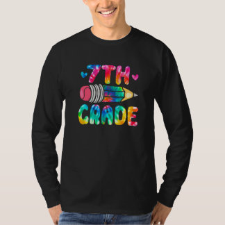 Cute Tie Dye  Seventh Grade Happy First Day Of Sch T Shirt