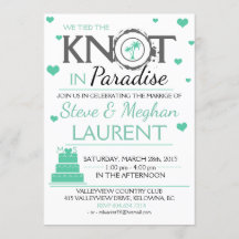 Cute Tied Knot i Paradise Beach Wedding