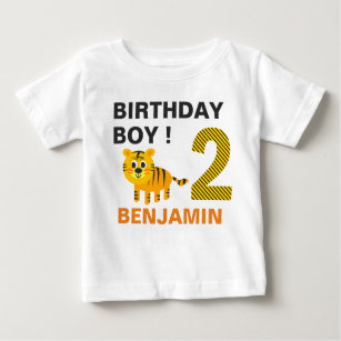 Cute Tiger andra Födelsedagsfesten T Shirt
